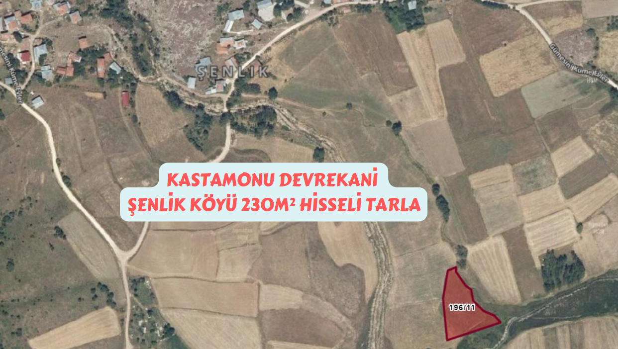 KASTAMONU DEVREKANİ ŞENLİK KÖYÜ 230M² HİSSELİ TARLAMIZ SATILIK - KASTAMONU DEVREKANİ fotoğraf 5